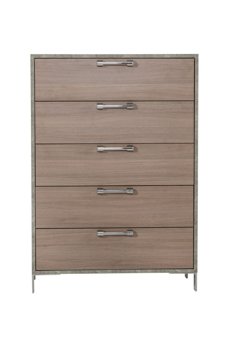   Brown Oak 5-Drawer Chest | Oroa.com