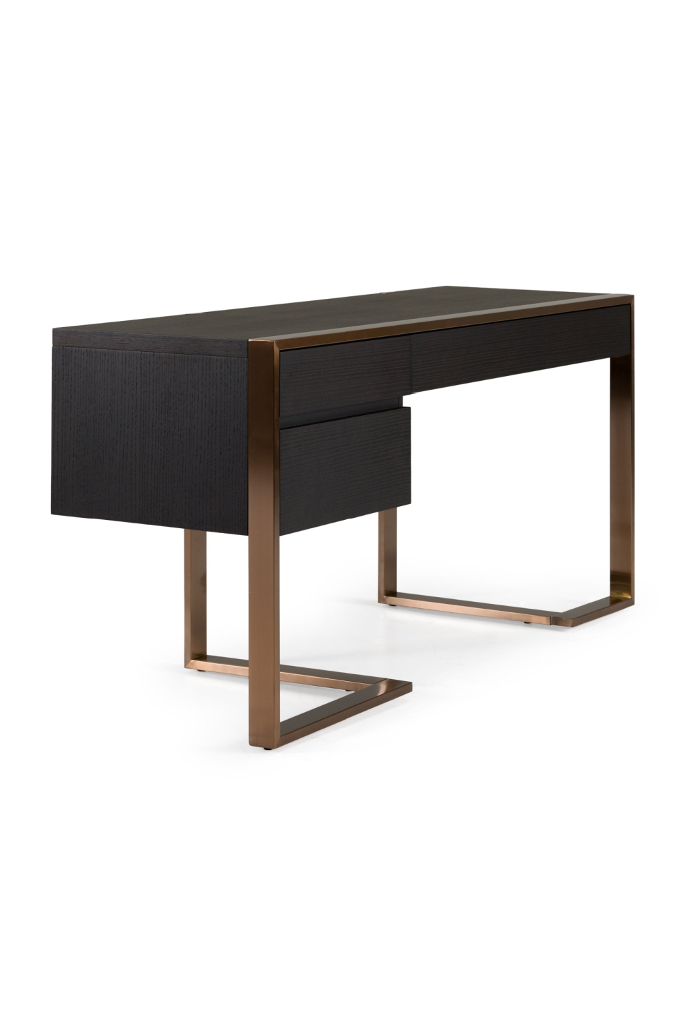   Rosegold Framed 3-Drawer Desk | Oroa.com