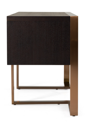   Rosegold Framed 3-Drawer Desk | Oroa.com