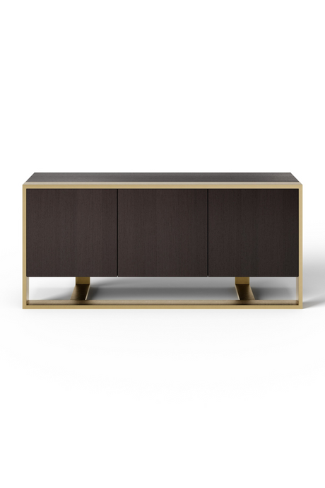  Wenge Veneer 3-Door Sideboard | Oroa.com