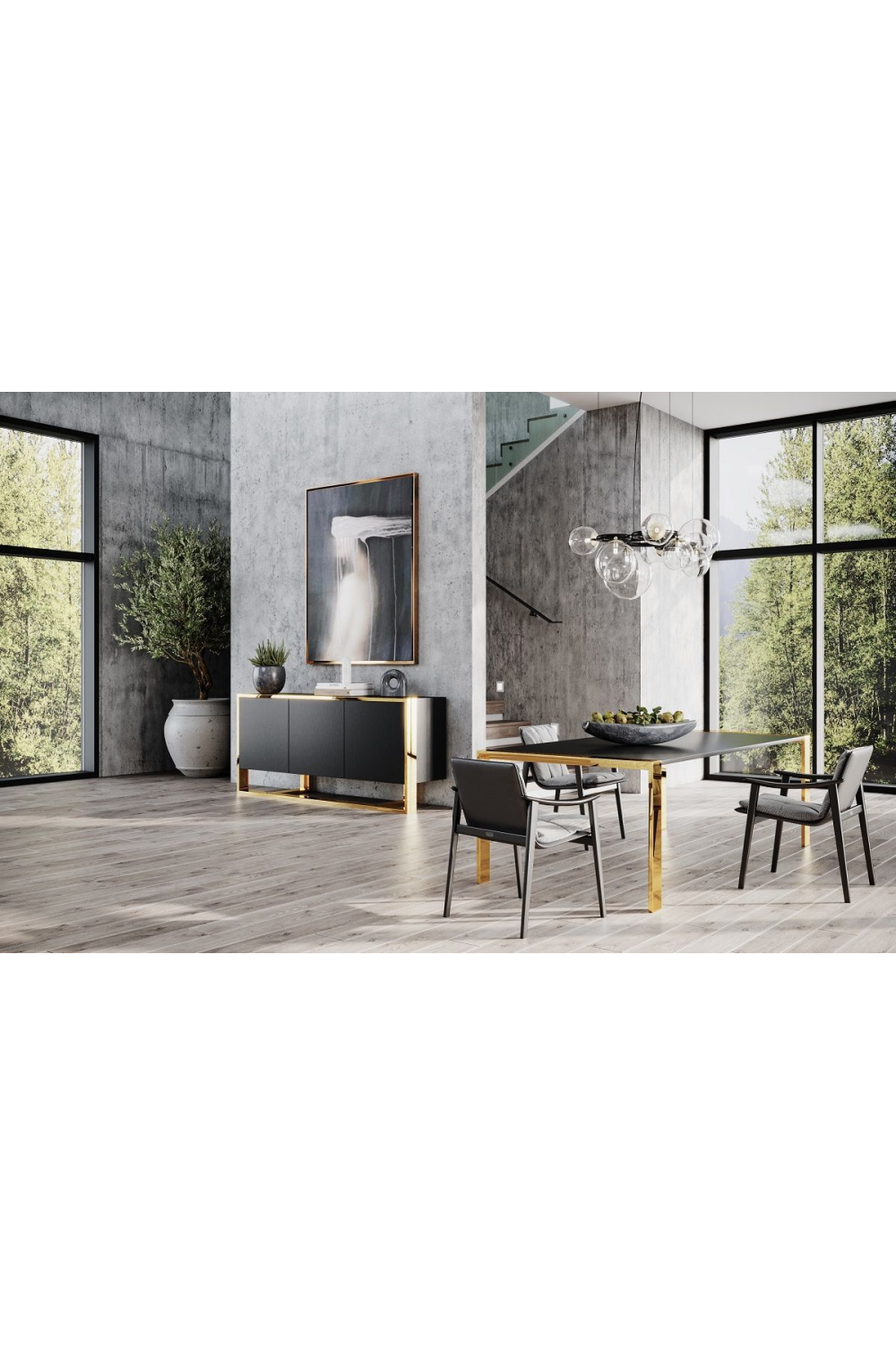   Wenge Veneer Dining Table | Oroa.com