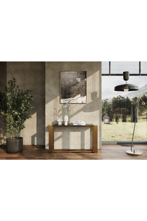   Brass Framed Console Table | Oroa.com