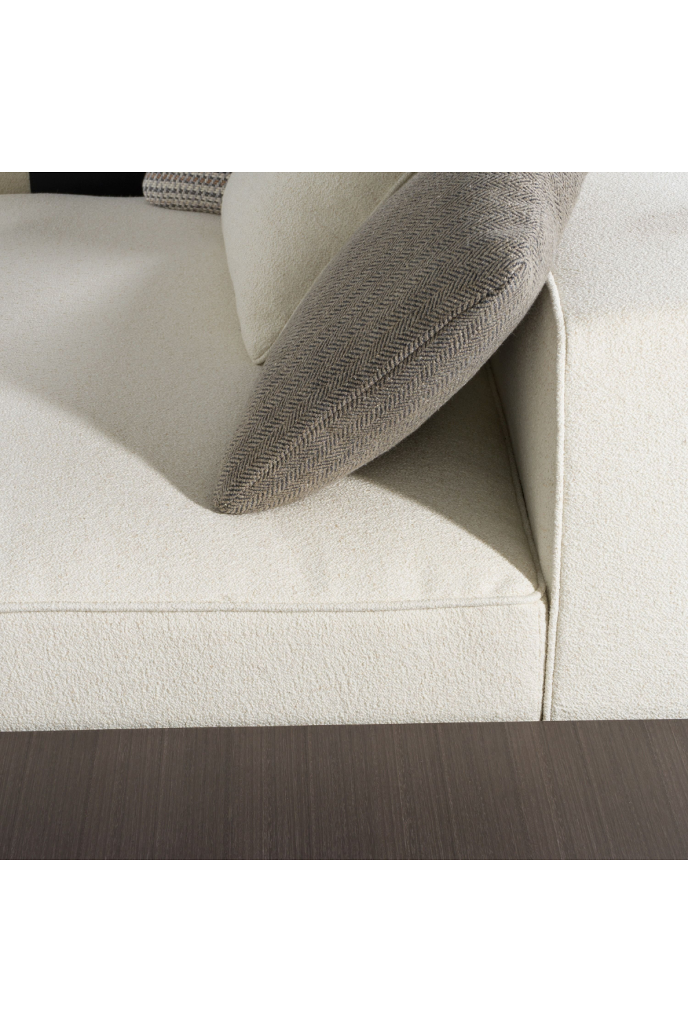   Ivory Sectional Sofa with Coffee Table | Oroa.com
