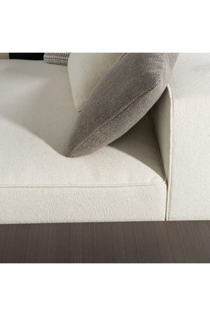   Ivory Sectional Sofa with Coffee Table | Oroa.com
