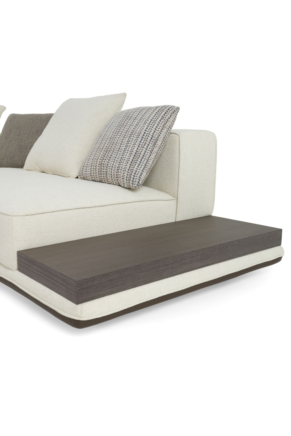   Ivory Sectional Sofa with Coffee Table | Oroa.com