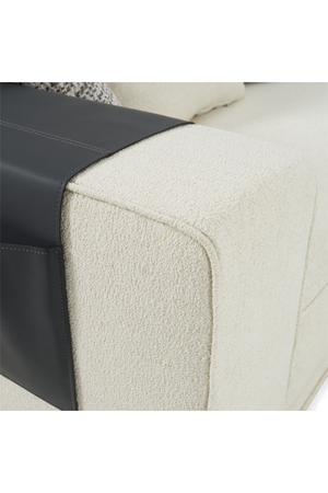   Ivory Sectional Sofa with Coffee Table | Oroa.com
