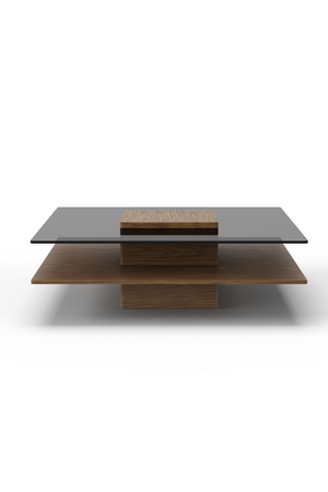   Glass & Wood Coffee Table | Oroa.com