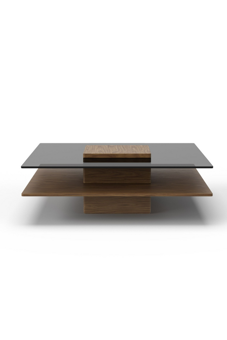   Glass & Wood Coffee Table | Oroa.com
