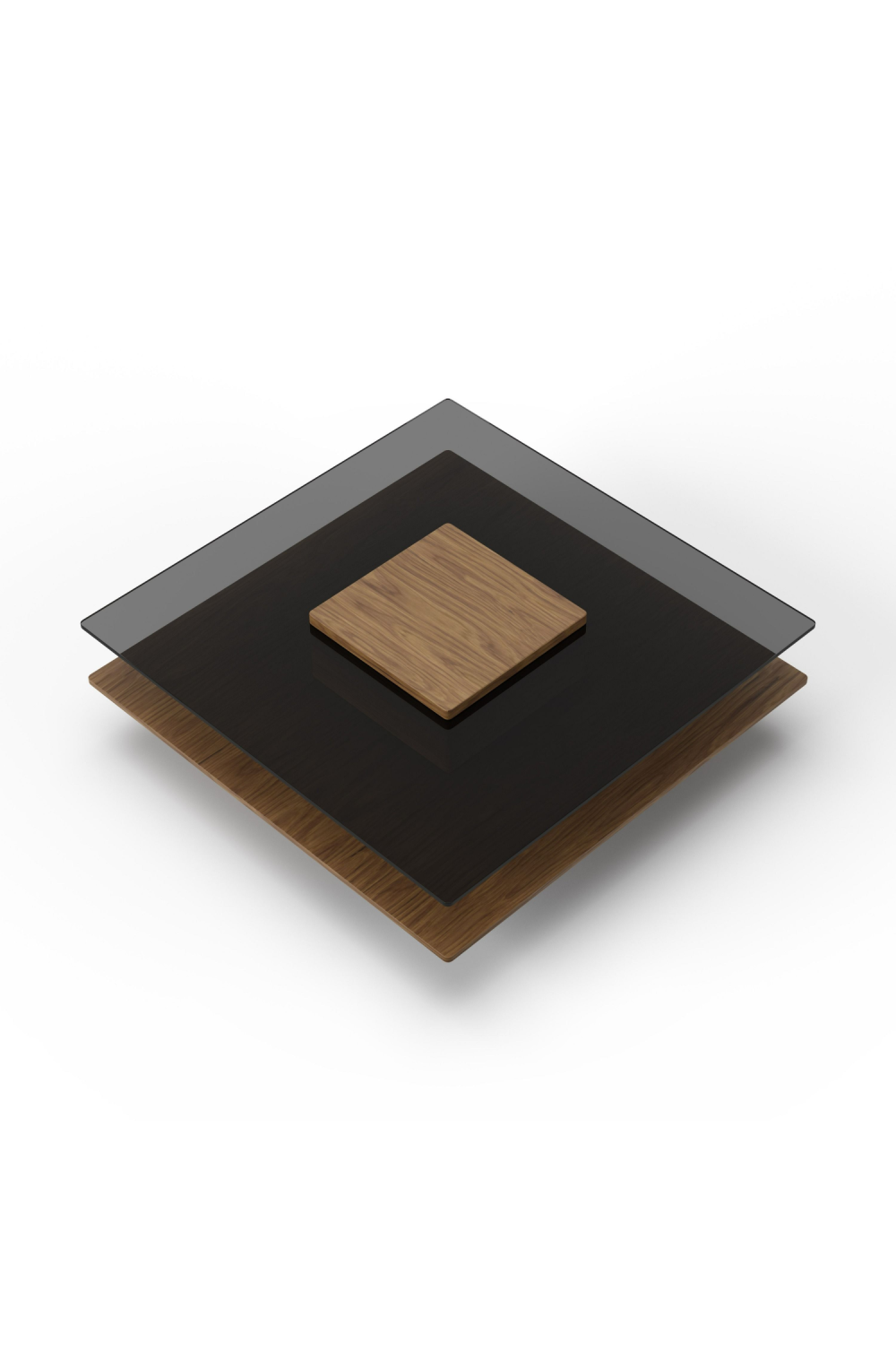   Glass & Wood Coffee Table | Oroa.com