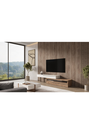   White & Walnut TV Stand | Oroa.com
