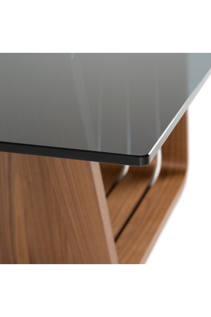   Gray Glass Dining Table | Oroa.com