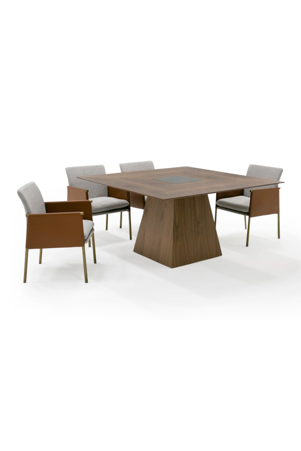   Pedestal Base Square Dining Table | Oroa.com