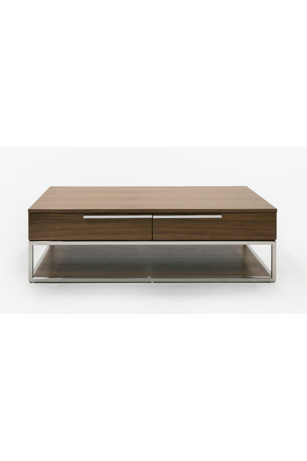   Walnut Veneer 2-Drawer Coffee Table | Oroa.com