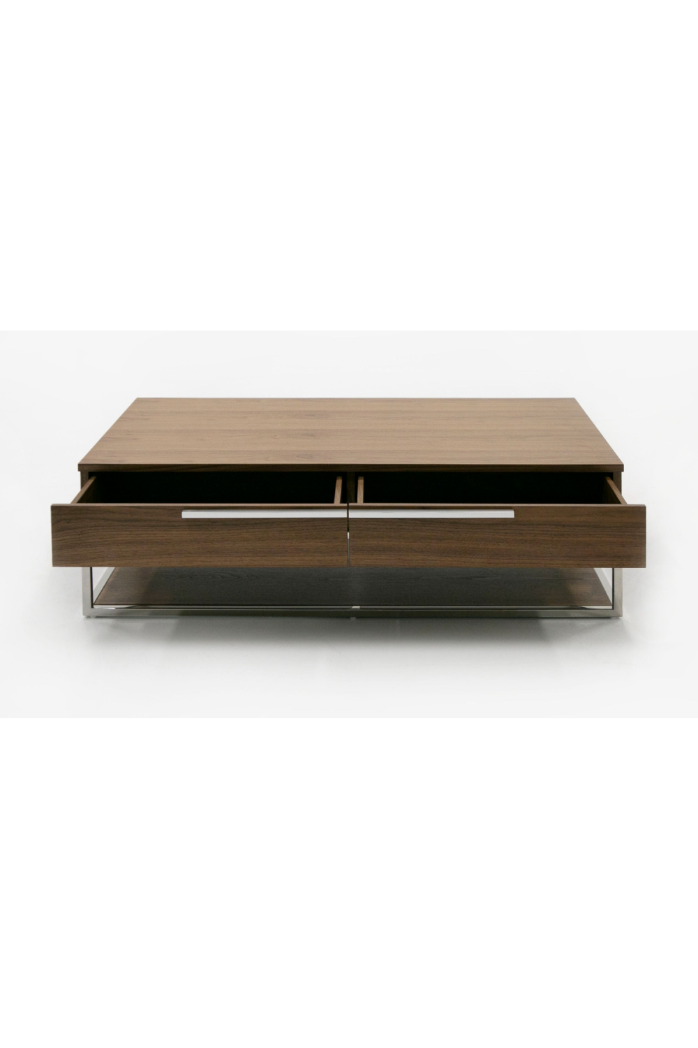  Walnut Veneer 2-Drawer Coffee Table | Oroa.com