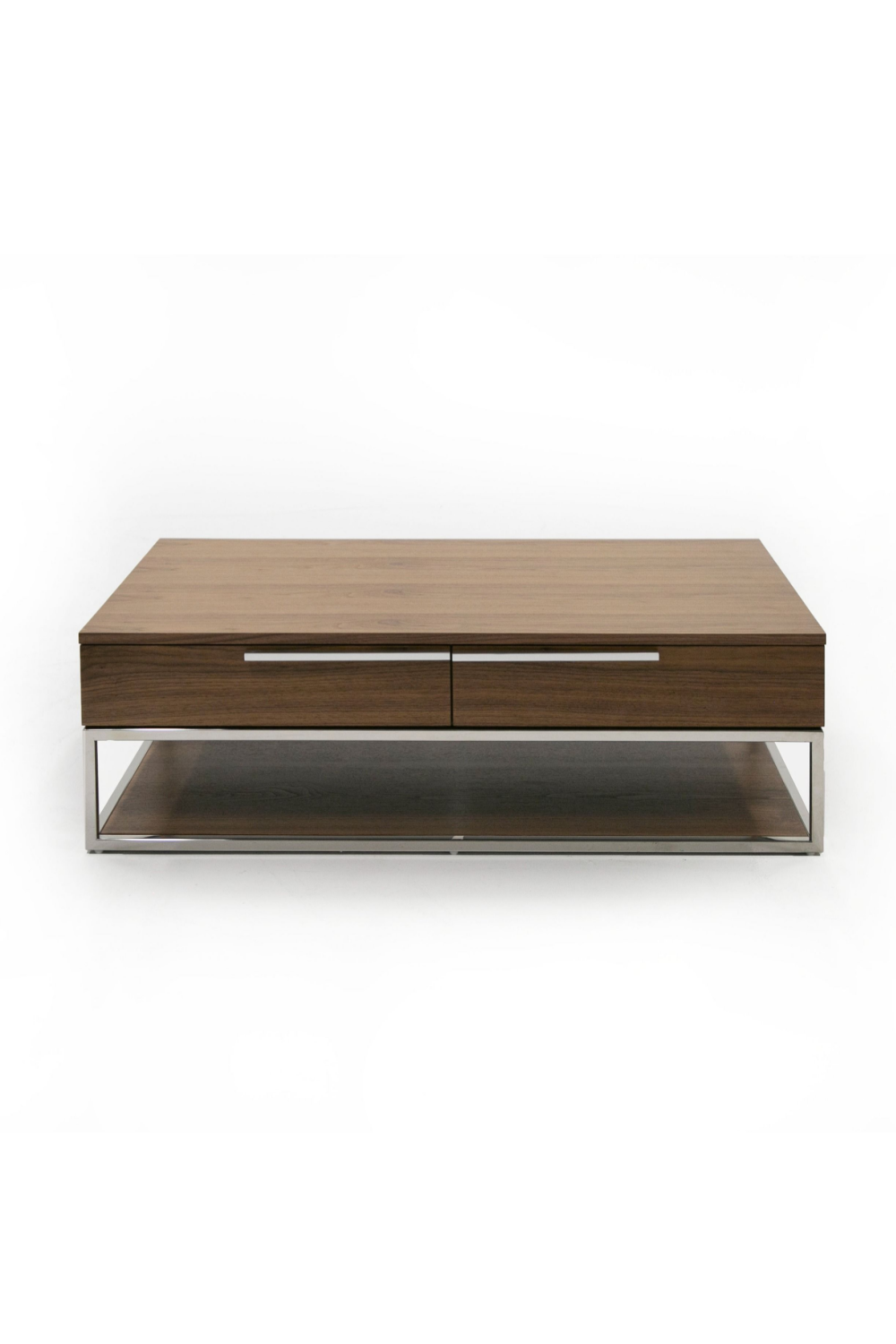   Walnut Veneer 2-Drawer Coffee Table | Oroa.com