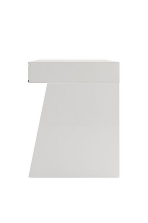   Glossy White 3-Drawer Desk | Oroa.com