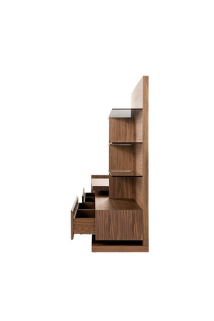   Walnut Veneer Reversible Entertainment Center | Oroa.com