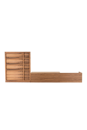   Walnut Veneer Reversible Entertainment Center | Oroa.com