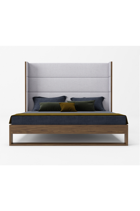   Gray Wingback Bed | Oroa.com