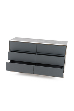   Gray Elm 6-Drawer Dresser | Oroa.com