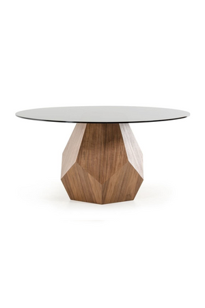   Geometrical Wooden Base Dining Table | Oroa.com