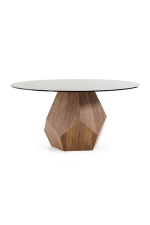   Geometrical Wooden Base Dining Table | Oroa.com