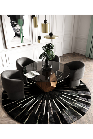   Geometrical Wooden Base Dining Table | Oroa.com