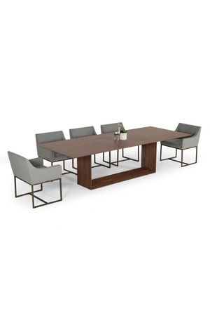   Walnut Veneer Dining Table | Oroa.com