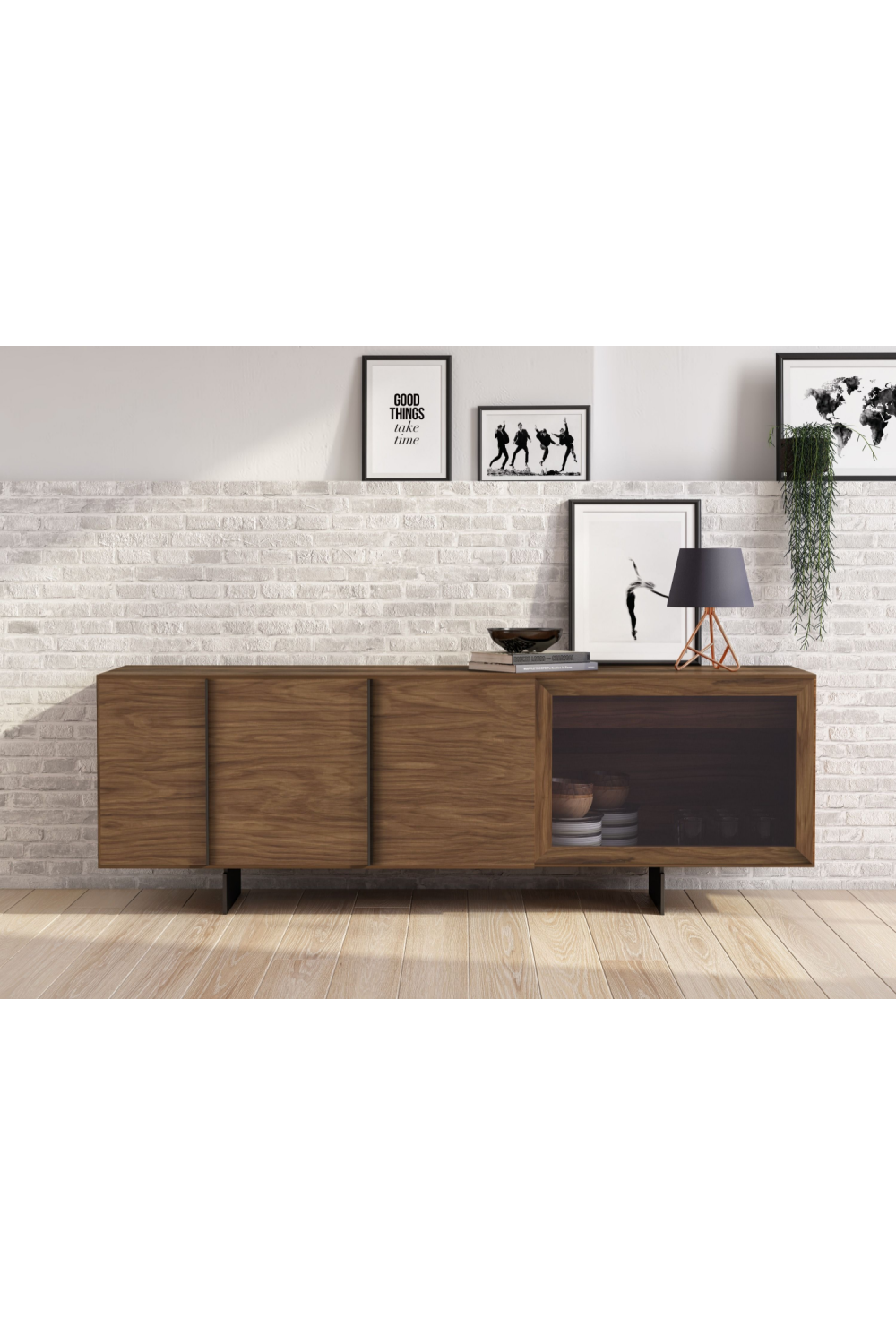   Walnut Veneer Sideboard | Oroa.com