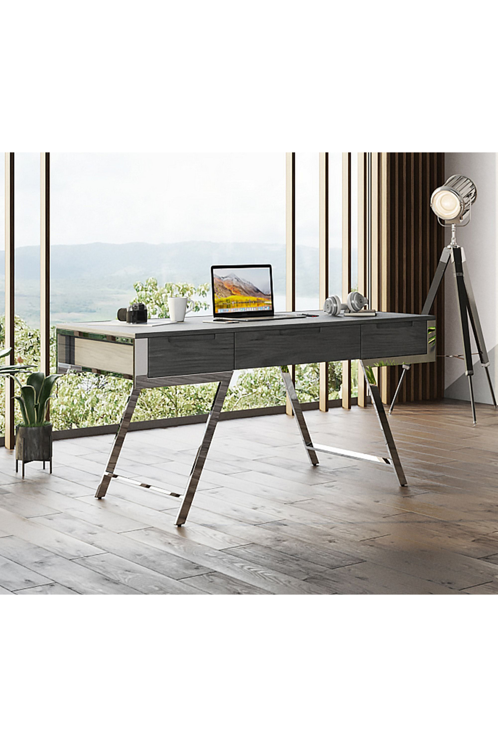   Gray Elm Office Desk | Oroa.com