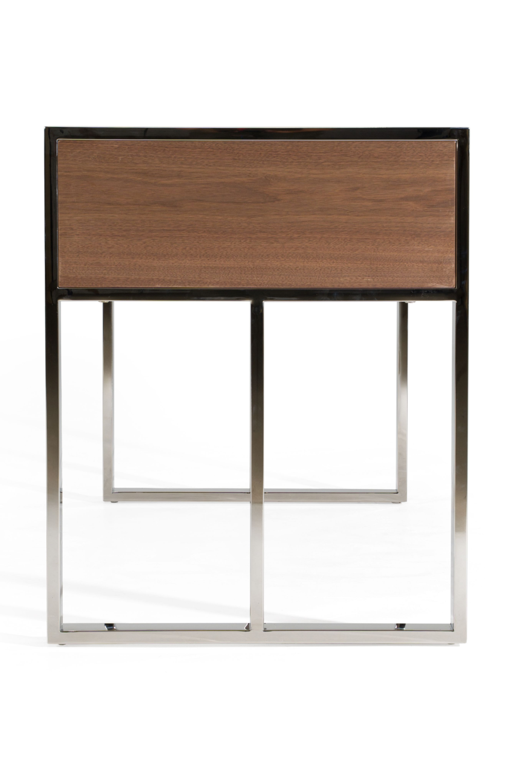   Walnut Veneer 4-Drawer Desk | Oroa.com