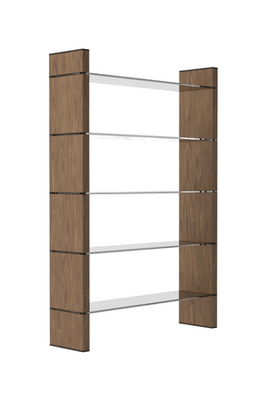   Black Glass Bookshelf | Oroa.com