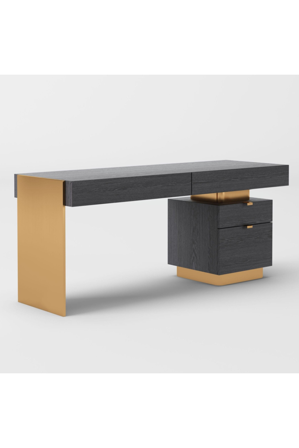   Glossy 4-Drawer Desk | Oroa.com