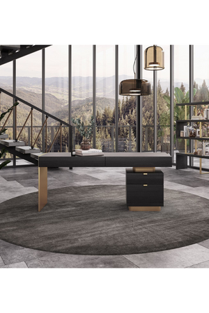   Glossy 4-Drawer Desk | Oroa.com
