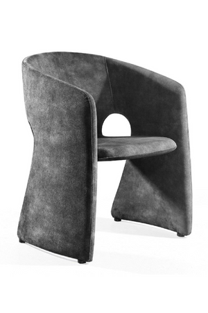   Dark Gray Velvet Dining Chair | Oroa.com