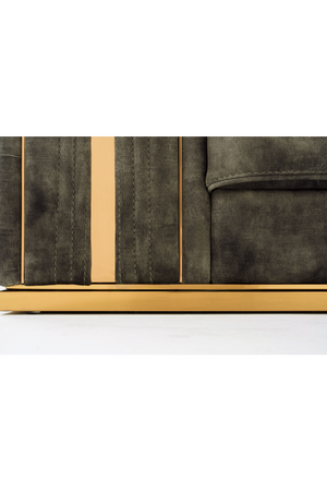   Gray Velvet Tufted Lounge Chair | Oroa.com