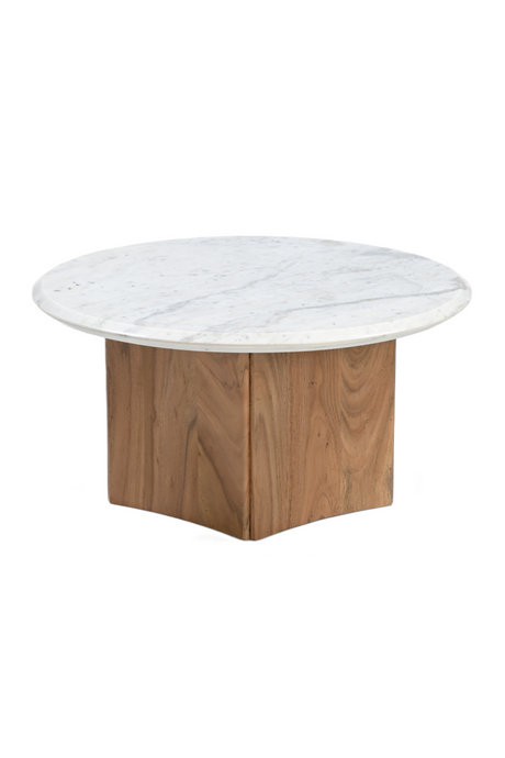   White Round Marble Coffee Table | Oroa.com