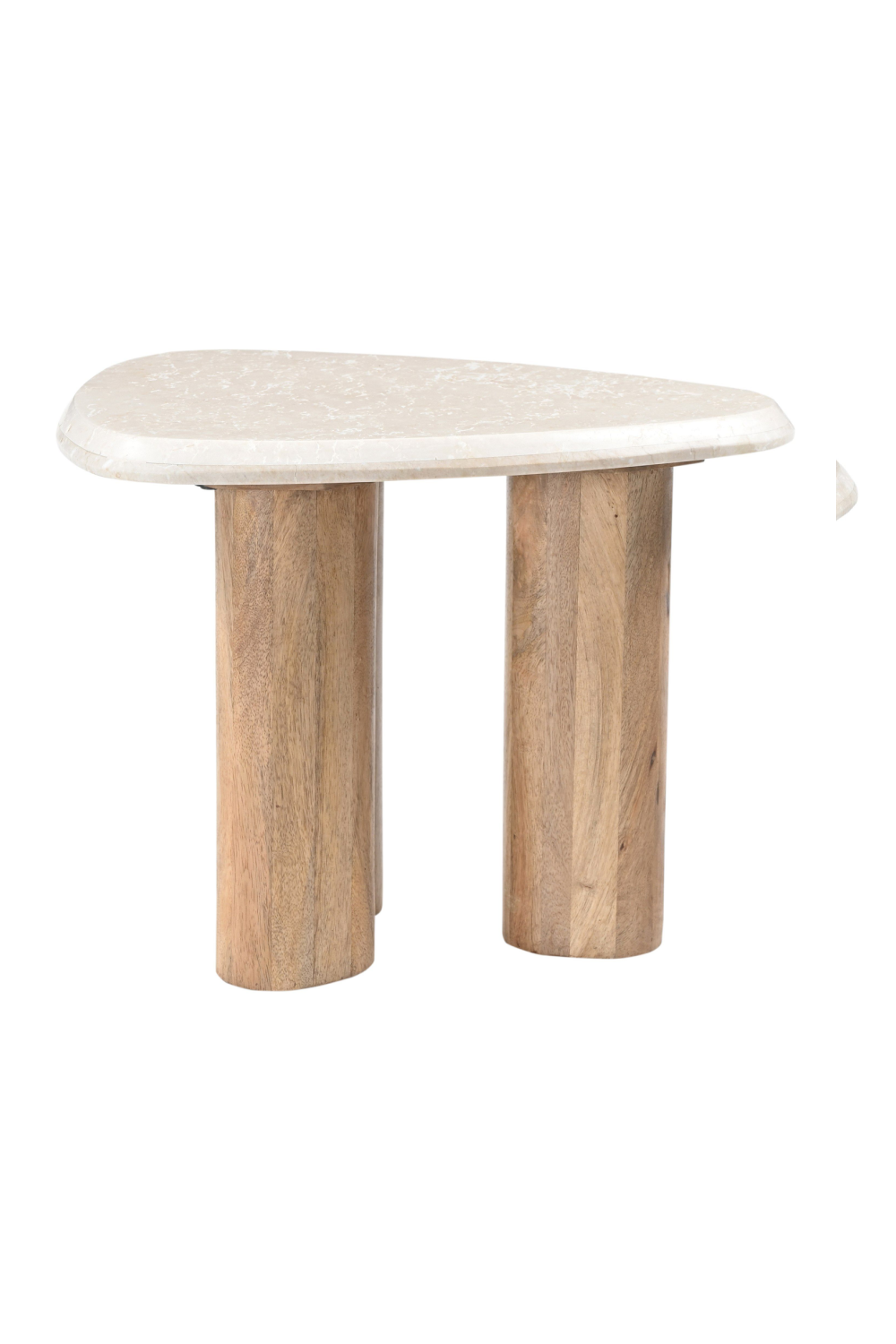   Freeform Cream Marble Nesting Tables (3) | Oroa.com