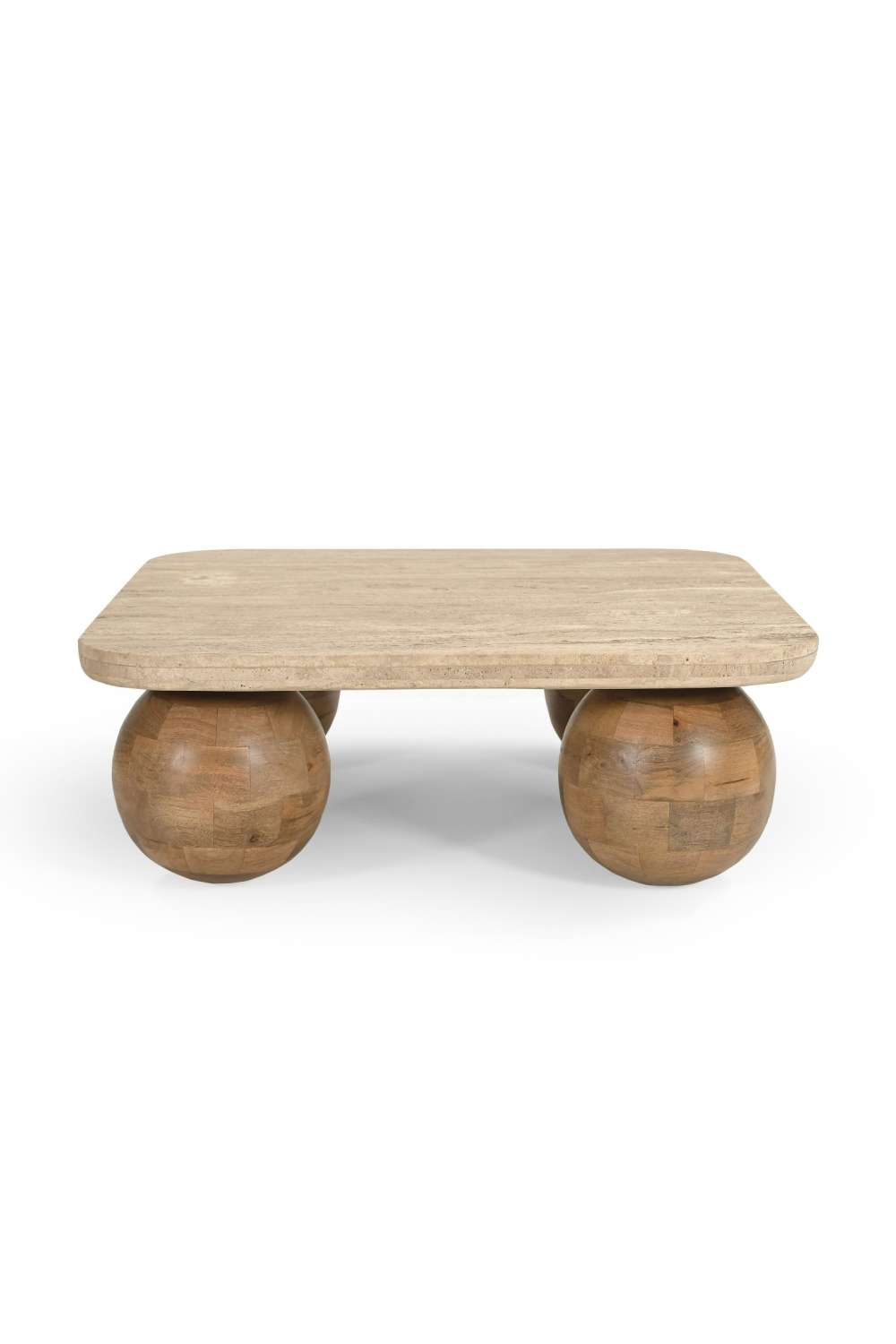   Travertine Beige Coffee Table | Oroa.com