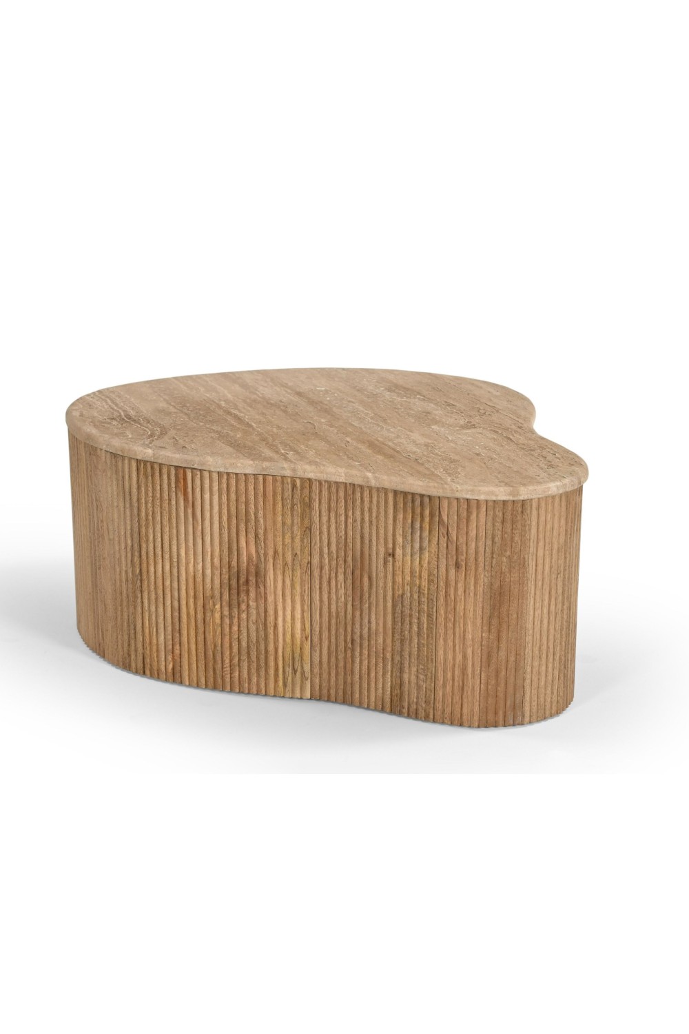   Freeform Travertine Coffee Table Set (3) | Oroa.com