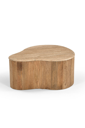   Freeform Travertine Coffee Table Set (3) | Oroa.com