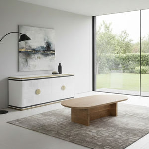   Travertine Freeform Coffee Table | Oroa.com