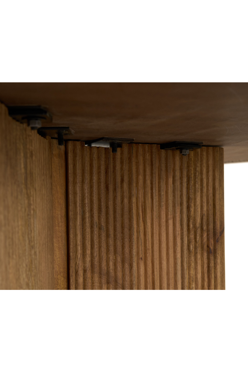   Ribbed Wood Base Dining Table | Oroa.com