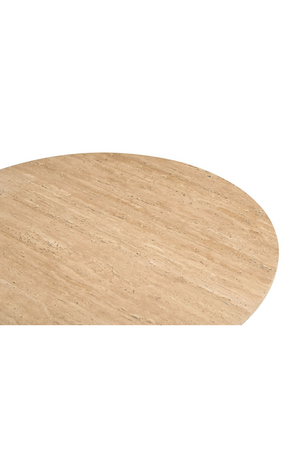   Ribbed Wood Base Coffee Table | Oroa.com
