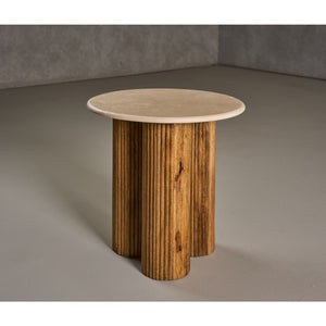   Marble Round End Table | Oroa.com