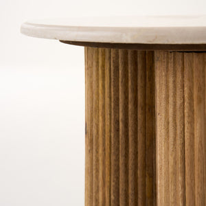   Marble Round End Table | Oroa.com
