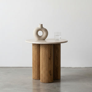   Marble Round End Table | Oroa.com