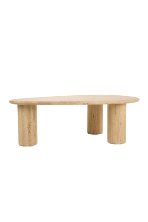   Freeform Travertine Coffee Table | Oroa.com