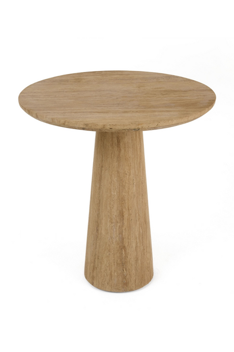   Travertine Round Dining Table | Oroa.com