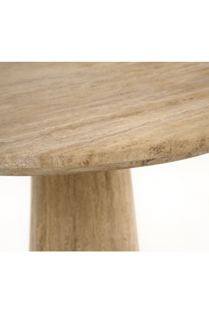   Travertine Round Dining Table | Oroa.com